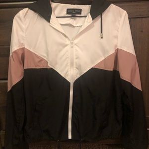 Zipper jacket with hood